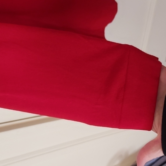 Ann Taylor Petite Crystal Jeweled Rhinestone Collar Sweater In Red - Picture 9 of 12